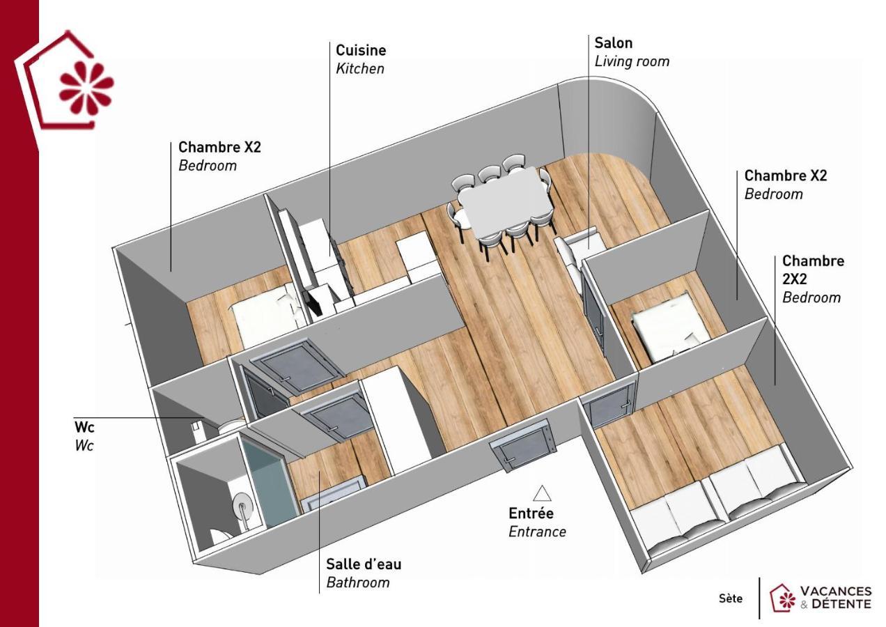 Grand Appartement Au Coeur De แซ็ต ภายนอก รูปภาพ